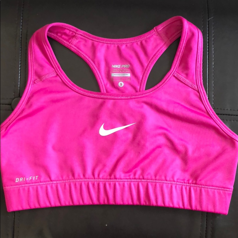Pink Nike sports bra!